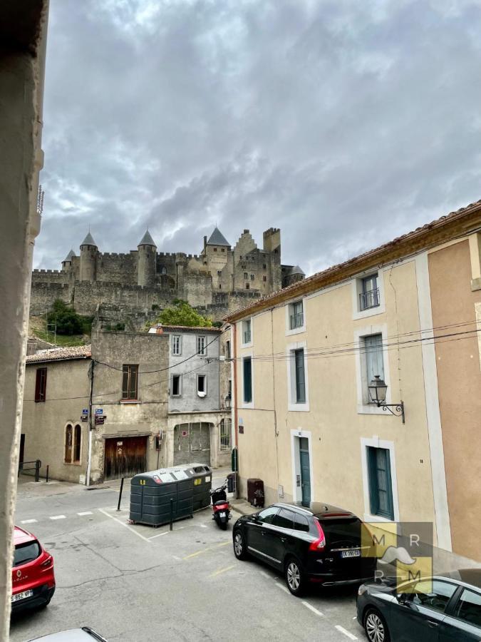 Le Templier Vue Cite Pied Cite Medievale Neuf Carcassone Kültér fotó